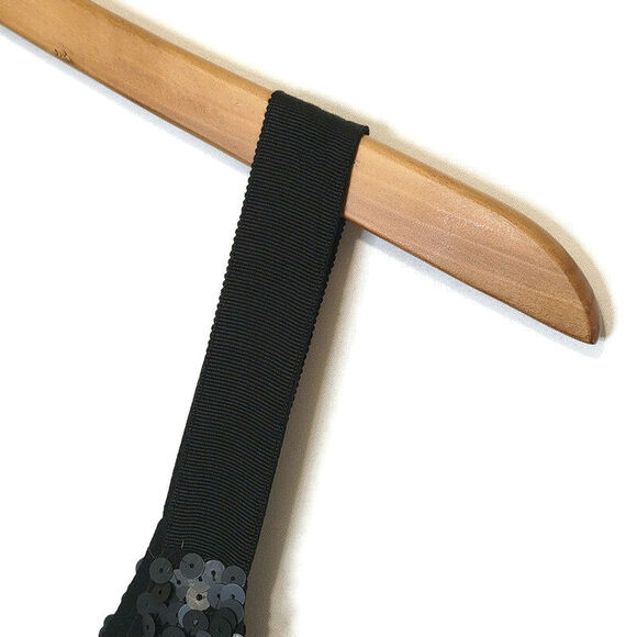 Theory Sequin Silk Scoop Neck Sleeveless Black Shift Mini Dress Size 8 - Picture 6 of 13